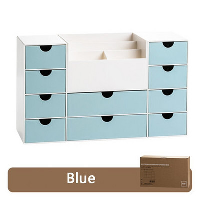 SDLP asztali rendszerező tároló kivehető mini 10 fiókos tartóval Irodai Otthoni Gyűjtemény Írószer tároló tanulóknak