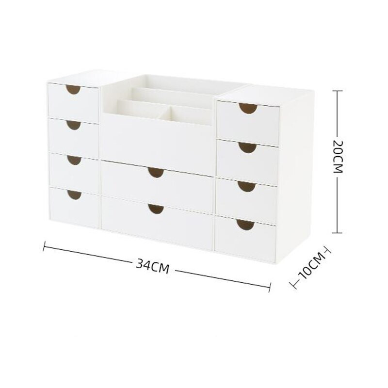 SDLP asztali rendszerező tároló kivehető mini 10 fiókos tartóval Irodai Otthoni Gyűjtemény Írószer tároló tanulóknak