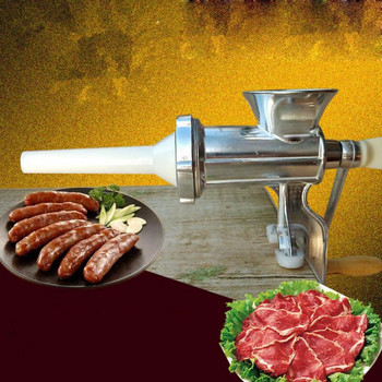 Εγχειρίδιο χειρός χειρισμού από κράμα αλουμινίου Μηχανή κρέατος λουκάνικου κιμά με επιτραπέζιο σφιγκτήρα κουζίνας Εργαλείο σπιτιού Drop Shipping