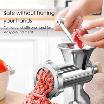 Χειροκίνητη μηχανή κρέατος πολλαπλών χρήσεων Κιμάς από κράμα αλουμινίου Αφαιρούμενο εργαλείο χειρός μανιβέλας για οικιακή κουζίνα