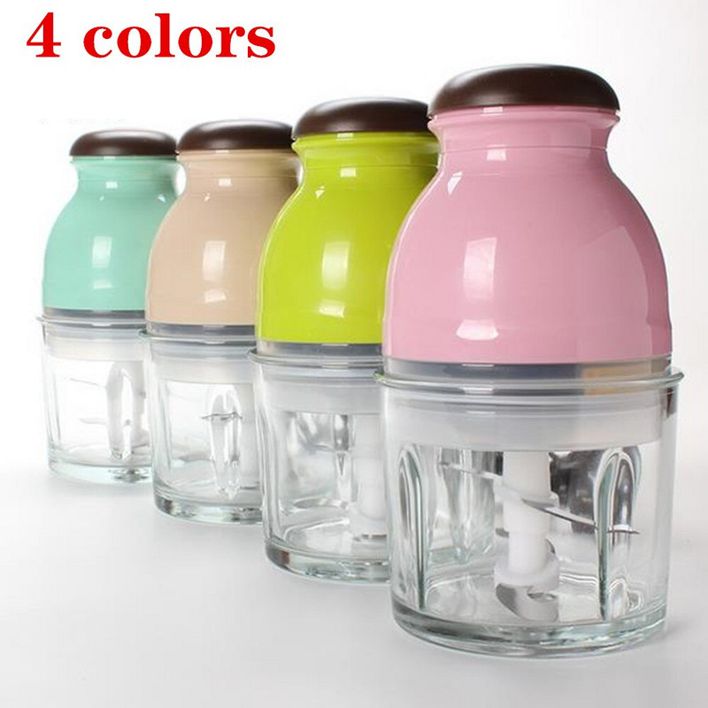 600ml Mini elektrinis mėsmalė Virtuvės kombainas Daržovių vaisių trintuvas Smulkintuvas Vaisių trintuvas smulkintuvas