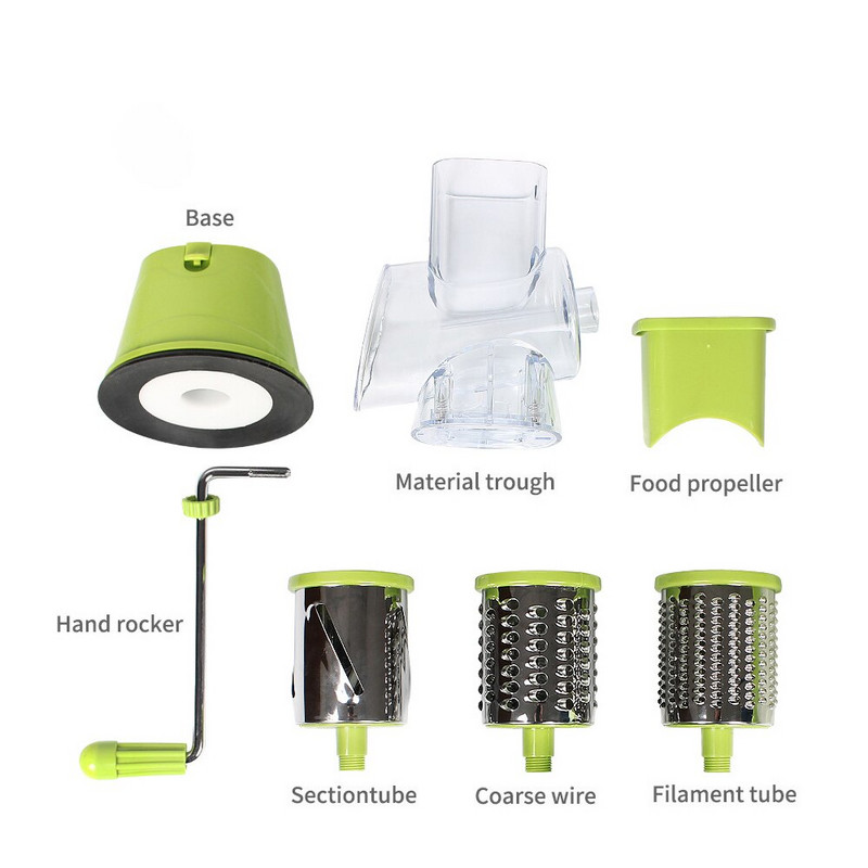 Daržovių pjaustytuvas Apvalus pjaustyklės trintuvas Bulvių morkų sūrio smulkintuvas Virtuvės kombainas Daržovių smulkintuvas virtuvės įtaisai Įrankis