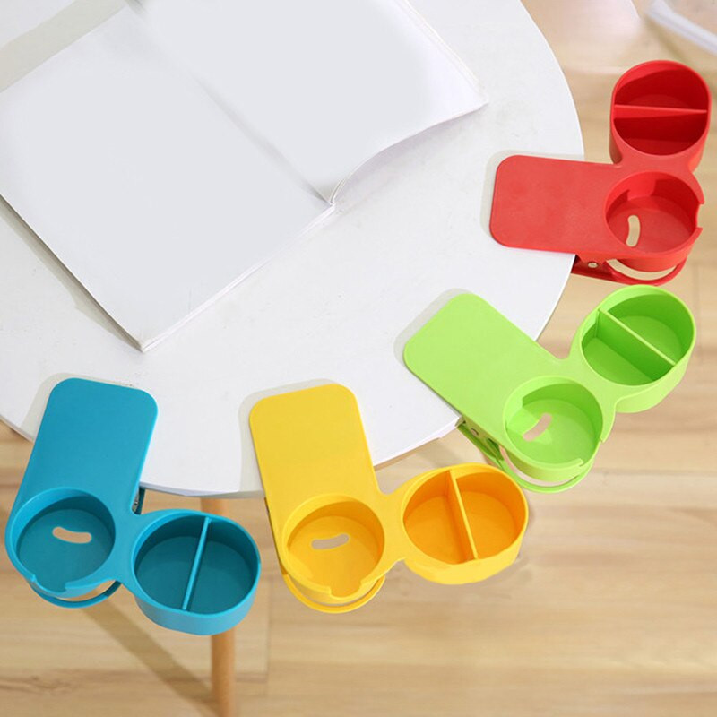 Irodai tároló állvány vízpohártartó klip asztali íróasztal palackpolc rendszerező asztali kapcsok italpohártartó irodai tároláshoz