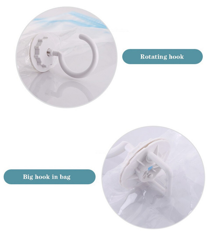 Pakabinamas vakuuminis siurbiamas drabužių kompresinis maišelis skaidrus didelis sutirštintas dulkių maišelis, drabužiai sulankstomas apdaila, apsauga nuo dulkių