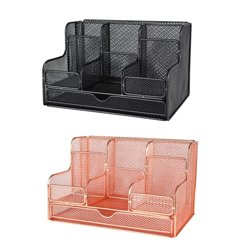 Suport de depozitare Home Office Organizator Stand Mesh Hollow Cosmetic Suport Durabil