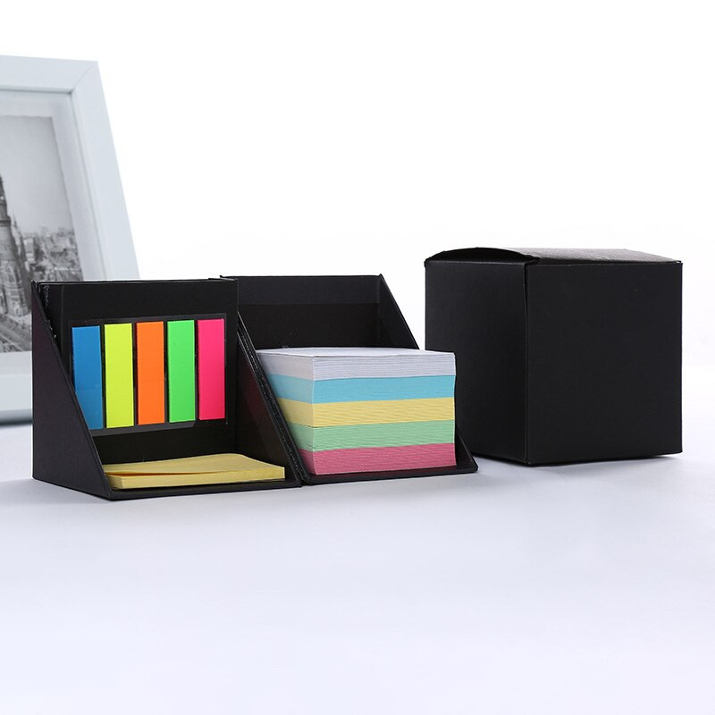Többfunkciós változatos matrica környezetbarát Kraft egyedi kreatív irodai kombináció Rubik-kocka N Post Sticky Box tolltartó