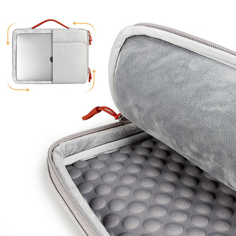 Laptop táska Egyszerű és vízálló laptoptáska Simple Laptop Bag MacBook aktatáska Leesés elleni védelem tok szervezet tárolása