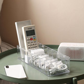 8 rácsos USB kábel tároló doboz asztali vezetékes rendszerező smink ékszertartó távirányító tartó otthoni irodai rendszerező