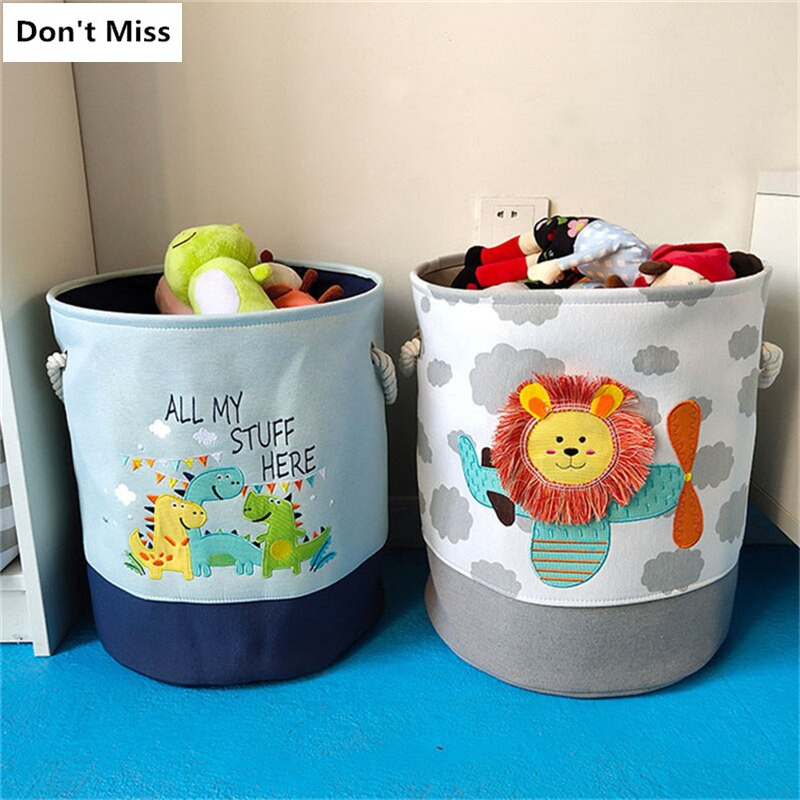 Didelis animacinių filmų liūtas, sulankstomas skalbinių krepšelis nešvarių drabužių laikymo krepšelis vaikams žaislų organizatoriai krepšelis įvairioms reikmėms laikymo statinė