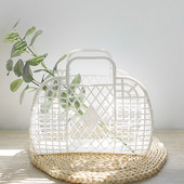 Didelis vonios kambario skalbinių krepšelis Sulankstomas tinklinis nešiojamas plastikinis vonios skalbinių krepšelis Surinkite skalbimo krepšį Daugkartinis pirkiniai