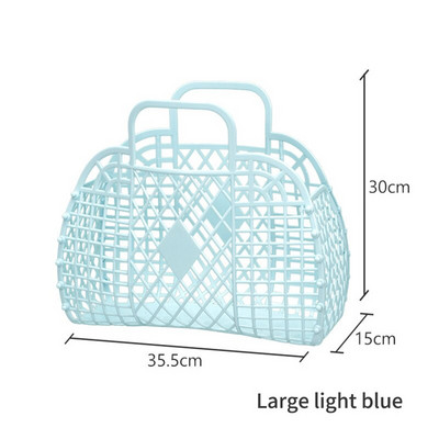 Didelis vonios kambario skalbinių krepšelis Sulankstomas tinklinis nešiojamas plastikinis vonios skalbinių krepšelis Surinkite skalbimo krepšį Daugkartinis pirkiniai