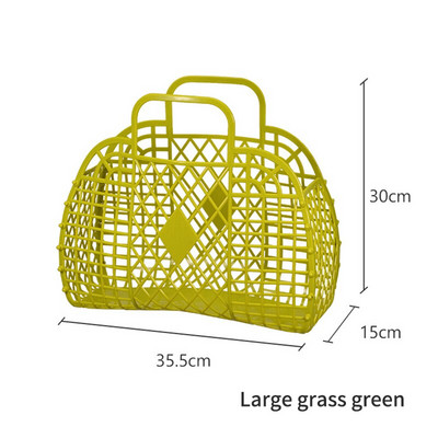 Didelis vonios kambario skalbinių krepšelis Sulankstomas tinklinis nešiojamas plastikinis vonios skalbinių krepšelis Surinkite skalbimo krepšį Daugkartinis pirkiniai