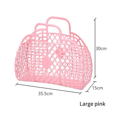 Didelis vonios kambario skalbinių krepšelis Sulankstomas tinklinis nešiojamas plastikinis vonios skalbinių krepšelis Surinkite skalbimo krepšį Daugkartinis pirkiniai