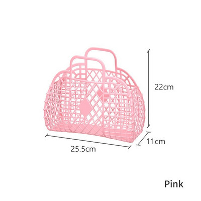 Didelis vonios kambario skalbinių krepšelis Sulankstomas tinklinis nešiojamas plastikinis vonios skalbinių krepšelis Surinkite skalbimo krepšį Daugkartinis pirkiniai