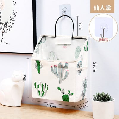 Viseća torba za pohranu Organizator Zidna košara za pohranu Džepna kutija za pohranu s ručkom Kuka Kozmetička torba za pohranu za kućnu kuhinju