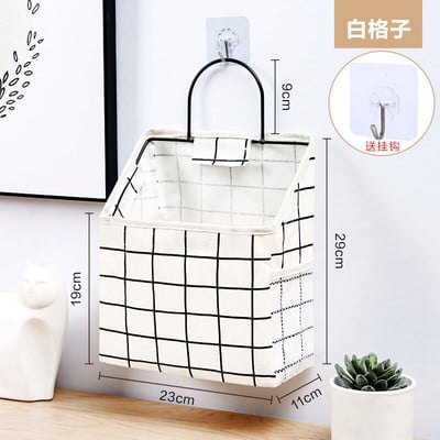 Viseća torba za pohranu Organizator Zidna košara za pohranu Džepna kutija za pohranu s ručkom Kuka Kozmetička torba za pohranu za kućnu kuhinju