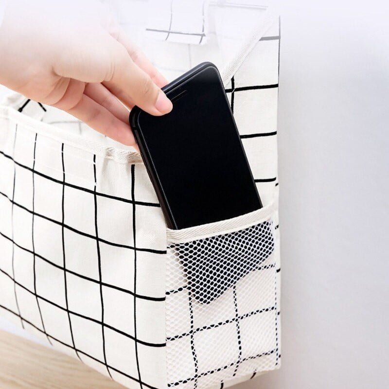Viseća torba za pohranu Organizator Zidna košara za pohranu Džepna kutija za pohranu s ručkom Kuka Kozmetička torba za pohranu za kućnu kuhinju