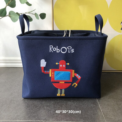 Összecsukható piszkos ruhák mosókosár fogantyúval, négyzet alakú tároló vödörrel otthoni textil babajáték tárolótáska nagy kapacitású