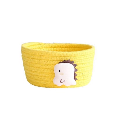 Životinje iz crtanih filmova, ručno izrađena tkana košara za pohranu, dječje igračke, stolni organizator, sitnice, slatki lav, kutija za pohranu, uređenje stola za dječju sobu