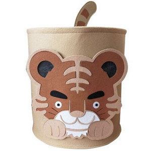 Animacinių filmų gyvūnų veltinio laikymo kibiras nešvarių drabužių žaislų laikymo kibiras Apvalus liūtas kibiras ryklio dramblio raštas