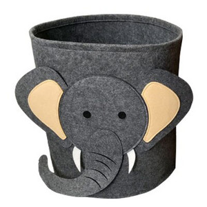 Animacinių filmų gyvūnų veltinio laikymo kibiras nešvarių drabužių žaislų laikymo kibiras Apvalus liūtas kibiras ryklio dramblio raštas