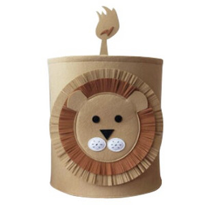 Animacinių filmų gyvūnų veltinio laikymo kibiras nešvarių drabužių žaislų laikymo kibiras Apvalus liūtas kibiras ryklio dramblio raštas