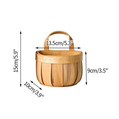 Puuviljalillekorvid Käsitööna valmistatud rippuvad korvid koduköögi sisekujunduseks Kootud mitmesugused hoiustamisvahendid Puidust seinalillepott