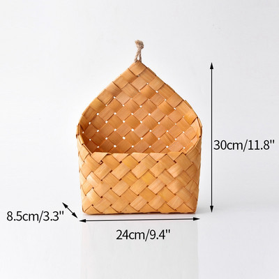 Puuviljalillekorvid Käsitööna valmistatud rippuvad korvid koduköögi sisekujunduseks Kootud mitmesugused hoiustamisvahendid Puidust seinalillepott