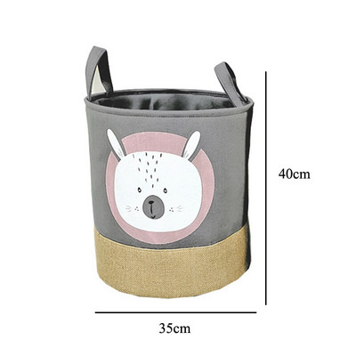 Coș de rufe cu cordon pentru haine murdare pentru copii jucării pentru copii pânză wasmand coș mare de depozitare pentru copii organizator acasă
