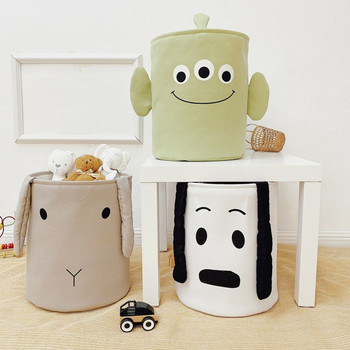 Анимационни животни Кош за пране Трислоен удебелен детски играчки Настолен органайзер Кутия за съхранение на различни предмети Сгъваема домашна чанта за съхранение