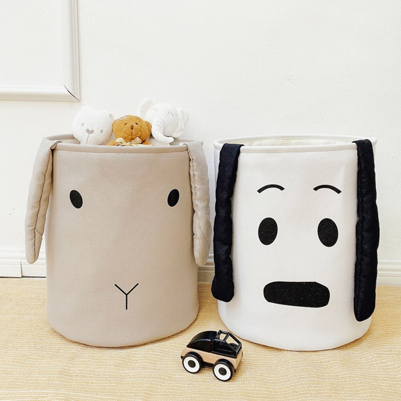 Rajzfilm állatok szennyes kosár három réteg vastagított gyerekjátékok asztali szervező egyéb tárolódoboz Összecsukható otthoni tárolótáska