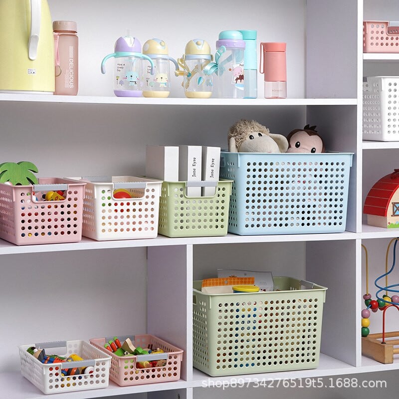 Plastikinis PP laikymo krepšelis laikymo krepšelis stalinis laikymo dėžė vaikų darželio žaislų laikymo krepšelis