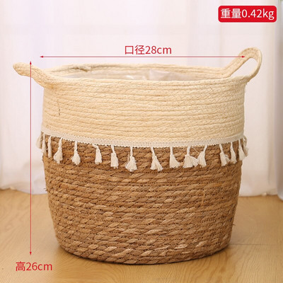 Pletena košara za pohranu Pletene košare za cvijeće od ratana Kuhinjski organizator za voće Igračke Posuda za pohranjivanje biljaka Uređenje doma za hotele