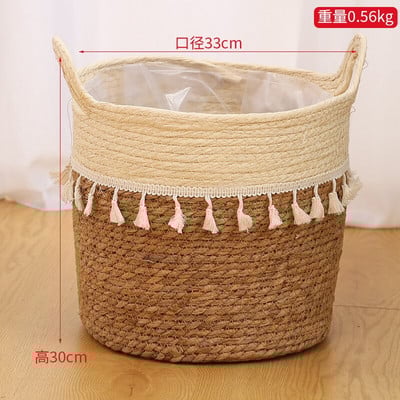 Pletena košara za pohranu Pletene košare za cvijeće od ratana Kuhinjski organizator za voće Igračke Posuda za pohranjivanje biljaka Uređenje doma za hotele