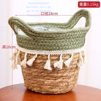 Pletena košara za pohranu Pletene košare za cvijeće od ratana Kuhinjski organizator za voće Igračke Posuda za pohranjivanje biljaka Uređenje doma za hotele