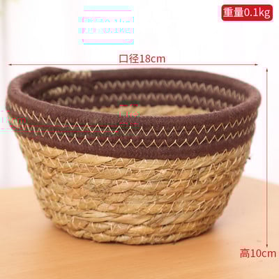 Pletena košara za pohranu Pletene košare za cvijeće od ratana Kuhinjski organizator za voće Igračke Posuda za pohranjivanje biljaka Uređenje doma za hotele