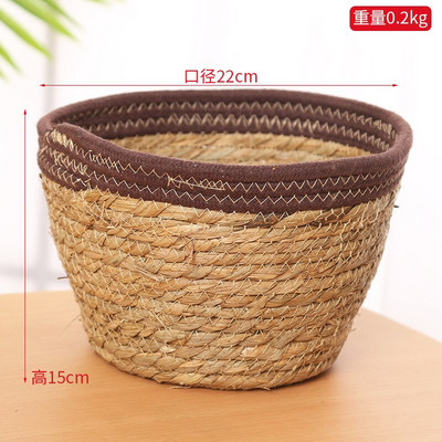 Pletena košara za pohranu Pletene košare za cvijeće od ratana Kuhinjski organizator za voće Igračke Posuda za pohranjivanje biljaka Uređenje doma za hotele