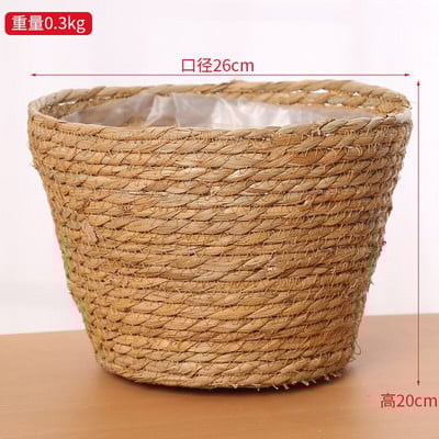 Pletena košara za pohranu Pletene košare za cvijeće od ratana Kuhinjski organizator za voće Igračke Posuda za pohranjivanje biljaka Uređenje doma za hotele