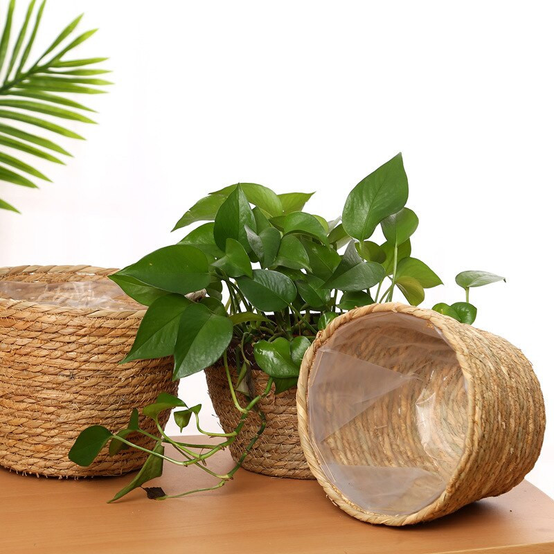 Pletena košara za pohranu Pletene košare za cvijeće od ratana Kuhinjski organizator za voće Igračke Posuda za pohranjivanje biljaka Uređenje doma za hotele