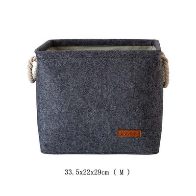 Prijenosni filc Prljava odjeća Sklopiva košara za rublje za dom Okrugli pravokutnik Dječja knjiga igračaka Košare za pohranu sitnica