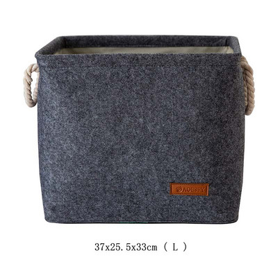 Prijenosni filc Prljava odjeća Sklopiva košara za rublje za dom Okrugli pravokutnik Dječja knjiga igračaka Košare za pohranu sitnica