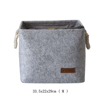 Prijenosni filc Prljava odjeća Sklopiva košara za rublje za dom Okrugli pravokutnik Dječja knjiga igračaka Košare za pohranu sitnica