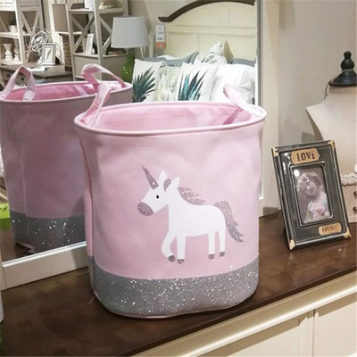 Rožinis vaivorykštės raštas vandeniui atsparus krepšelis žaislams nešvariems skalbiniams krepšelis krepšys drabužiams žaislų laikymo dėžutė įvairioms reikmėms