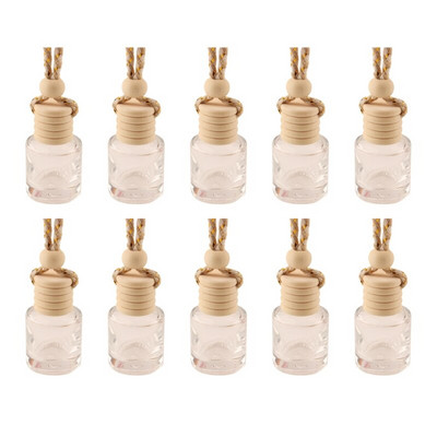 10 vnt. Automobilyje pakabinamas stiklinis butelis, tuščias kvepalų aromaterapinis dozatorius, pripildomas eterinių aliejų difuzorius, oro gaivinimo pakabukas X7XD