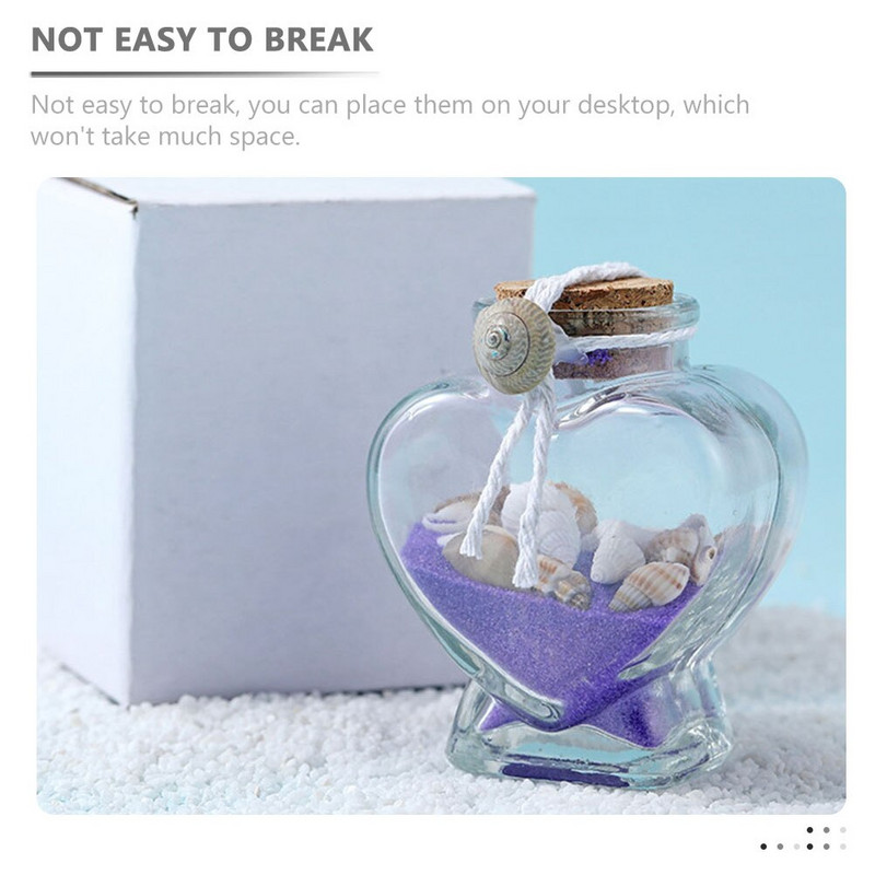 4 tk läbipaistvad soovipudelid südamekujulised parfüümipudelid klaaspudelid purgid meisterdamise viaalid