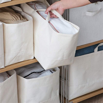 Плюс размер Сгъваема кошница за съхранение Гардероб Органайзер Кошница Различни дрехи Чанти за съхранение Органайзер за шкафове Sac Rangement Vetement