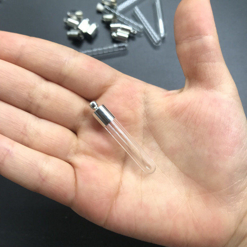 30 tk kullast/hõbedast liimikork toruklaasist viaal Ripats medaljon amuletid minisoovid klaaspudelid purgid nimi riisil kunst ehted kingitused