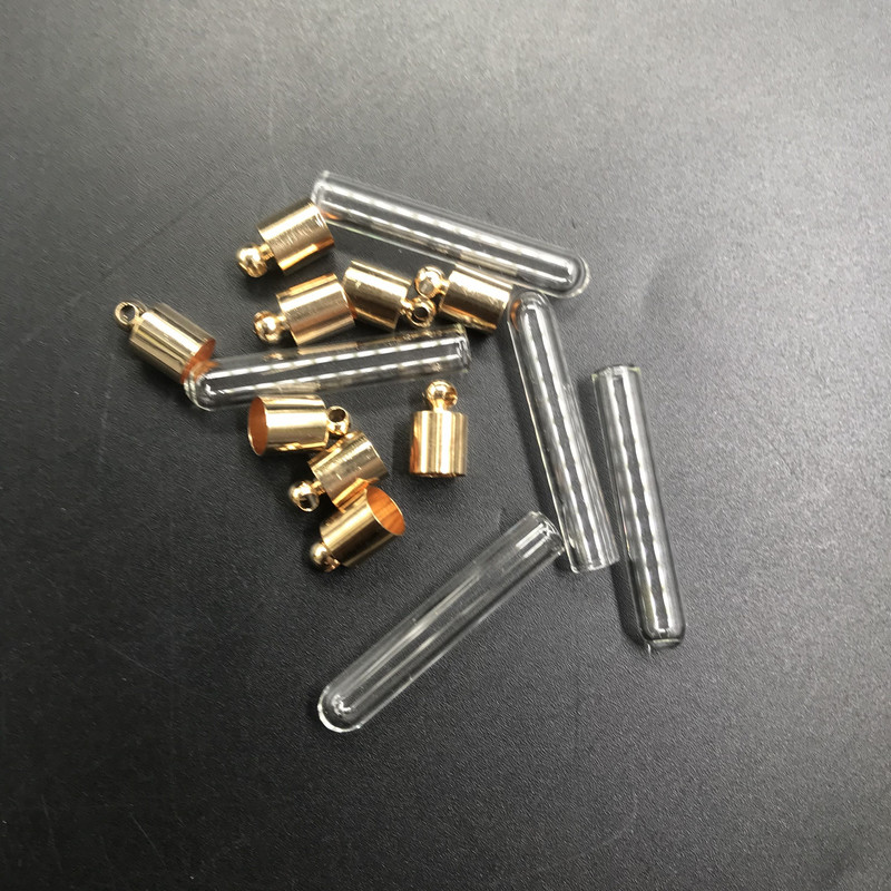 30 tk kullast/hõbedast liimikork toruklaasist viaal Ripats medaljon amuletid minisoovid klaaspudelid purgid nimi riisil kunst ehted kingitused