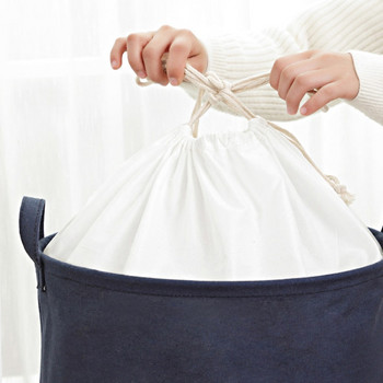1 бр. Сгъваема кошница за пране Водоустойчива кутия за съхранение на пикник Голям капацитет Кръгла кошница за съхранение на играчки за мръсни дрехи