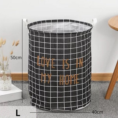 1 vnt. sulankstomas skalbinių krepšelis, atsparus vandeniui iškylų laikymui, didelės talpos apvalus nešvarių drabužių žaislų antklodės laikymo krepšelis